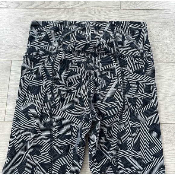 Lululemon Pace Rival High-Rise Crop Leggings 22" Labyrinth Black Light Cast - Picture 9 of 16